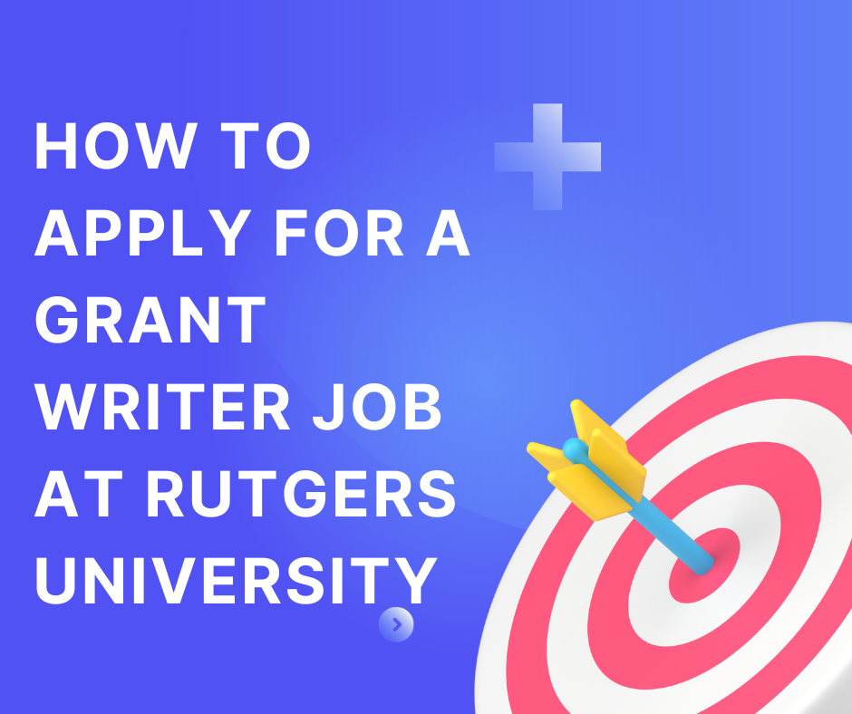 How to apply for grant writer job