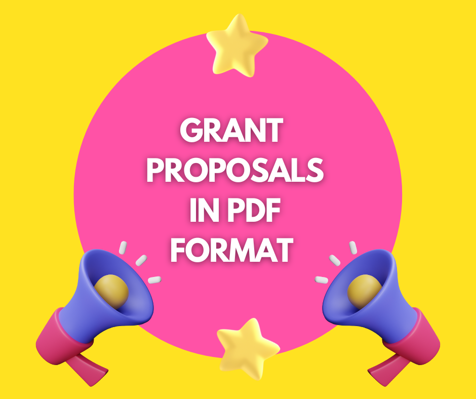 Grant Proposals in PDF Format